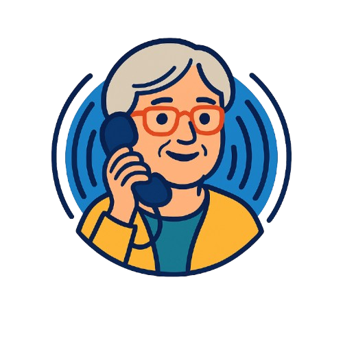 Illustration d'une personne au téléphone testant l'IA Patricia